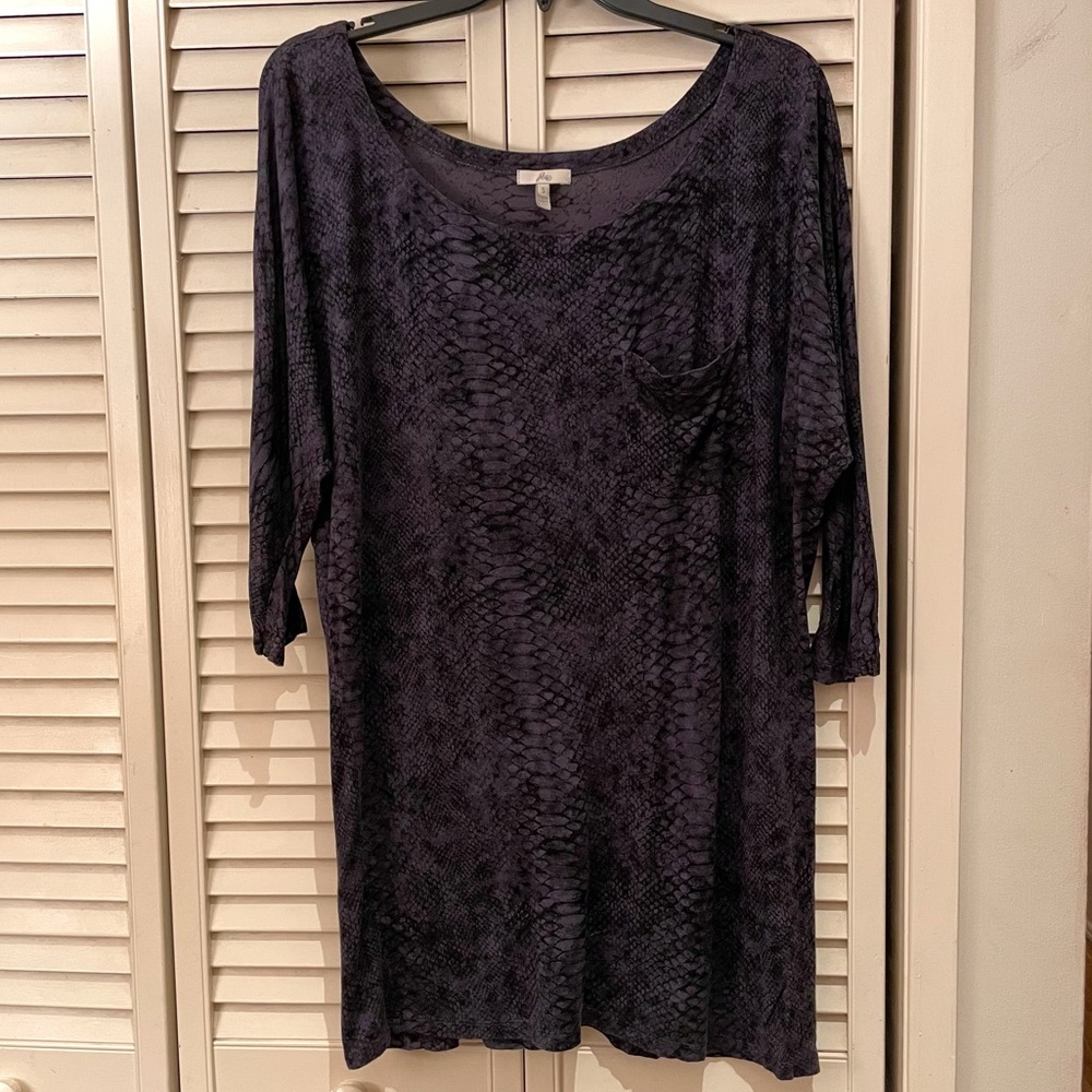 JOIE Snake Print Tunic Top